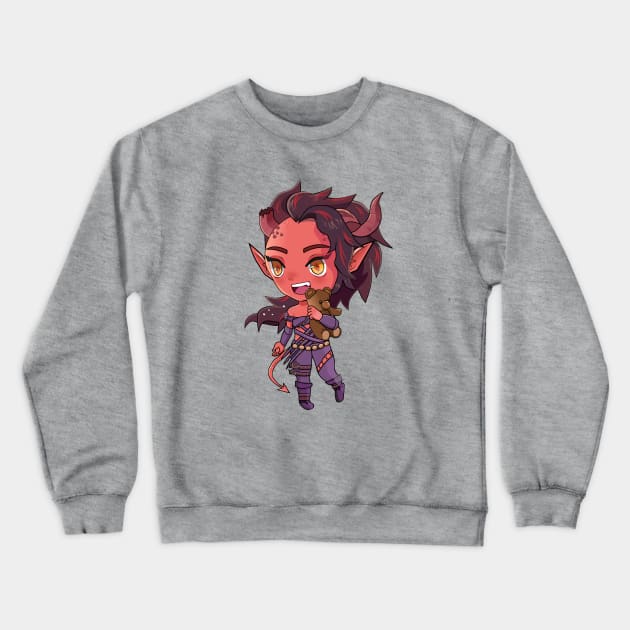 Karlach Chibi Baldur's Gate 3 Sticker, Mug, T-Shirt and more Crewneck Sweatshirt by nuwandafoer